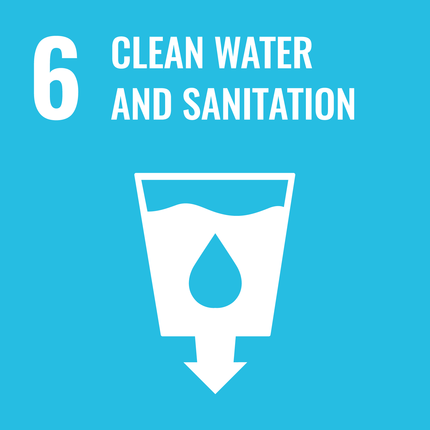 Goal 6 CLEAN WATER AND SANITATION title=